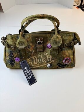 Von Dutch Bree Satchel handbag NWT Y2K